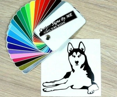 £2.38 • Buy Husky Dog Sticker Car Vinyl Decal Adhesive Wall Window Bumper Tailgate Laptop BL
