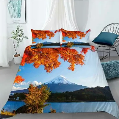 Water Gradients 3D Printing Duvet Quilt Doona Covers Pillow Case Bedding Sets • $92.11