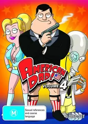 American Dad : Season 4 DVD (PAL 2009 3 Disc) Free Post • $10.95