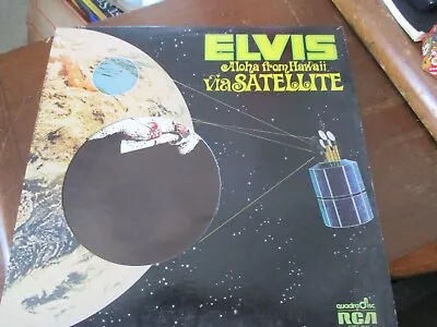 Elvis Aloha From Hawaii Quadra Disc RCA 2 Record Set Jacket Sleeves Rock And Rol • $7.48