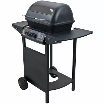 Jumbuck Portable 2 Burner Hooded Gas Barbeque With Large Glass Viewing Window • $210.76