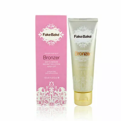 Fake Bake Bronzer - Matte Medium Instant Tan Lotion Wash-Off 125ml • £8.95