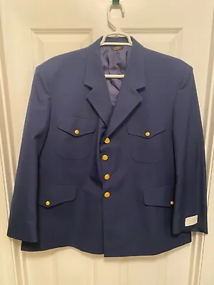 US Coast Guard Men’s Military Service Dress Blue Jacket Coat 54 Short Athletic • $30