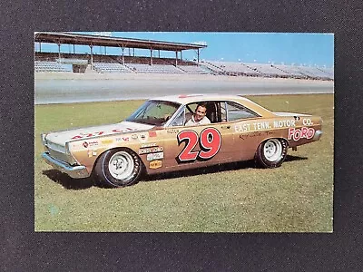 1967 NASCAR Dick Hutcherson Postcard #29 Holman Moody Ford Fairlane • $19.95