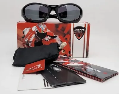 $599 • Buy Brand New Oakley Monster Dog Ducati  Jet Black Sunglasses. ￼ONE OF A KIND