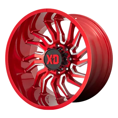 22 Inch Red Wheels Rims LIFTED Chevy 2500 3500 Dodge RAM 8 Lug Hummer H2 22x10  • $2056