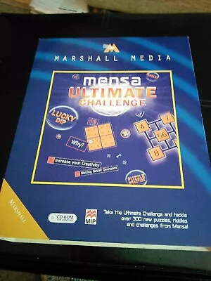 Marshall Media Mensa Ultimate Challenge PC CD-ROM Software • £0.75