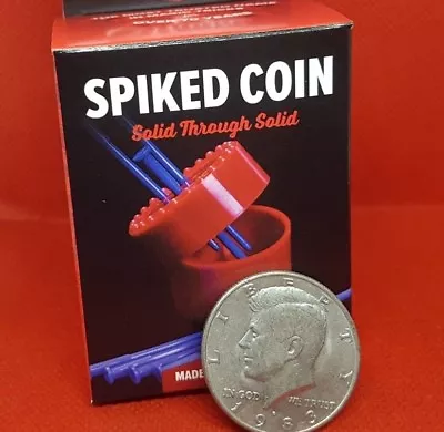 New Royal Magic Trick*Spiked Coin* Nails Through Real Half Dollar Included • $11.95