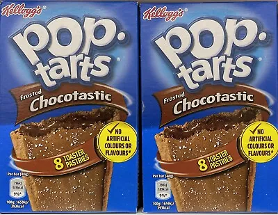 £11.49 • Buy 2x Kellogg’s Pop Tarts Frosted Choctastic, 8 X 48g Bars, Breakfast, Snack