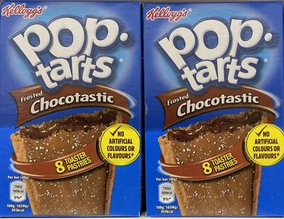 £11.49 • Buy 2x Kellogg’s Pop Tarts Frosted Choctastic, 8 X 48g Bars, Breakfast, Snack