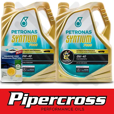 Petronas Syntium 7000 E 0W-40 Engine Oil 10 Litre 10L (2 X 5L) + SCREENWASH TAB • £77.99