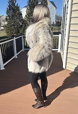 Neiman Marcus Real Lynx(species Name Lynx Lynx ) Not Sable Mink Fox Woman Coat • $1200