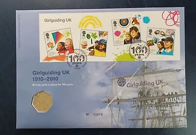 2010 Royal Mint 50p Coin Cover PNC  Girlguiding Centenary  • £10.99