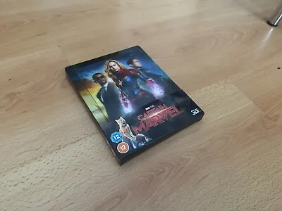 Captain Marvel Zavvi Lenticular 3D Blu-ray Steelbook Custom Avengers • £39.99