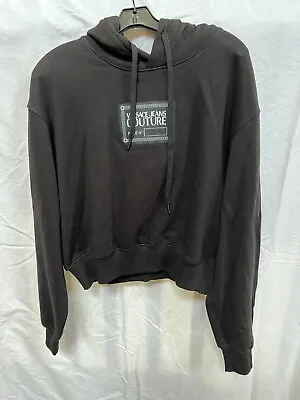 Versace Cotoure Black Screen Printed Sweatshirt Hoodie $300 M • $99.99