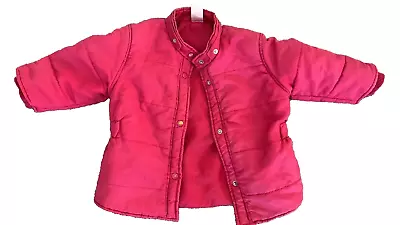 Vintage Oshkosh Pink Kids Girls Jacket Puffer Parka 18-24 90s • $12