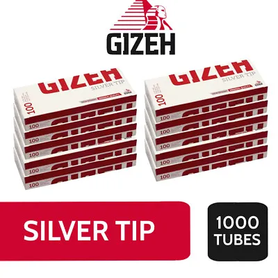 £9.50 • Buy Gizeh Filter Tubes Silver Tip Cigarette Filter Tubes (1000, 2000, 4000)