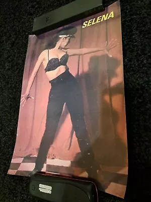 Selena Quintanilla Black Hat Black Outfit Small Poster • $20