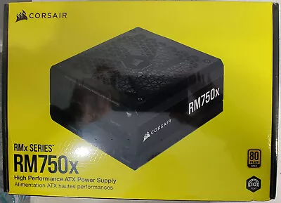 Corsair 750W ATX Fully Modular Power Supply RM750x  80 PLUS Gold Active New PSU • £114.89