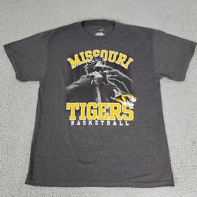 Missouri Tigers Shirt Mens Large Gray New Basketball Graphic Logo Sports • $4.66