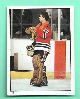 (1) Murray Bannerman  1983-84 O-pee-chee  Sticker # 113 Hawks Goalie (i4327) • $0.72
