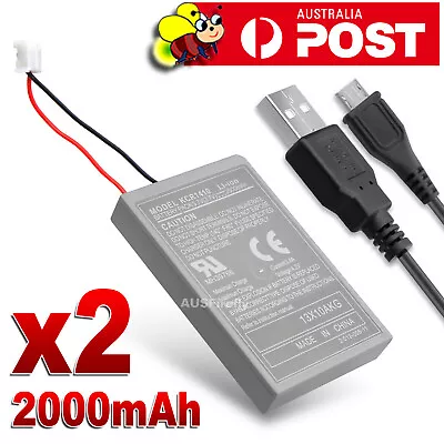 $12.85 • Buy PS4 Battery For Sony Playstation 4 Controller 2000mAh Rechargeable Liion X 2 TWO