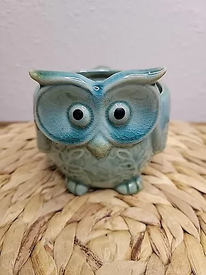 Owl Small Planter Blue Green • $8.95