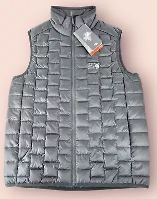 Mountain Hardwear Men's Size Small Summiter Down Vest Full Zip Black NWT • $49.95