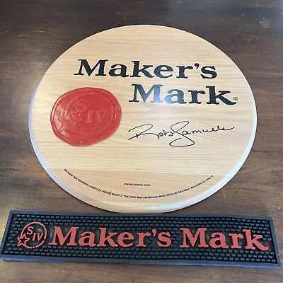 Makers Mark Sign And Bar Top Mat • $150