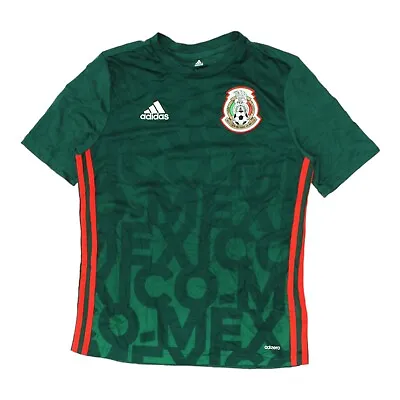 Mexico National Football Team Adidas Boys Green Jersey | Retro Sportswear Shirt • £25
