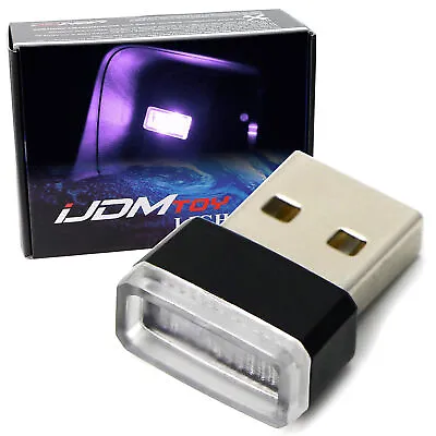 (1) Purple Magenta USB Plug-In Miniature LED Car Interior Ambient Lighting Kit • $6.99