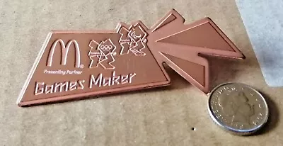 Macdonalds Games Maker Double Stud Bronze Badge ( Large ) • £5.99