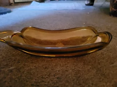 Vintage Amber Glass Sundae Dish • $15