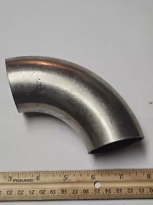 Stainless Exhaust Weld Elbow 2  90° 304 Tubing Fitting Polished 1 Qty • $17.92