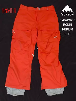 Ronin Burton Red Snowboard Pants Mens Medium Cargo Ski Snow Winter • $36.95