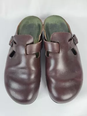 MEPHISTO Zaverio Leather Clogs Mules Slip-on Comfort Shoes Sz 42 • $48