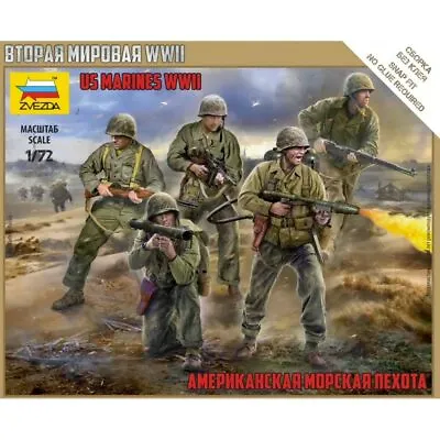 £8.95 • Buy Zvezda 6279 US Marine WWII Figures 1:72 American Figures Kit