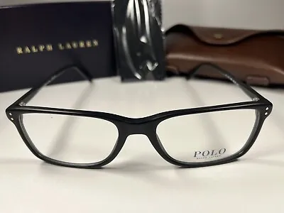 New!! Polo Ralph Lauren PH 2155 Eyeglasses 5284 Matte Black Frames 56/18/145 😎 • $63.88