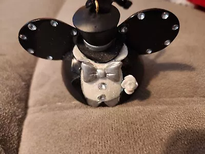 Disney Parks Wedding Groom Mickey Mouse Ears Hat Ornament • $50