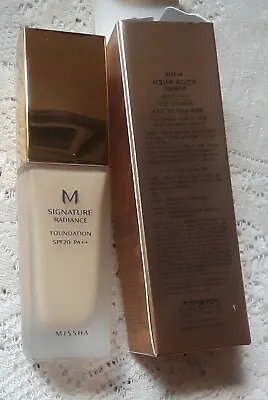 New [Missha] M Signature Radiance Foundation #23 Chic Beige Full Size • $18