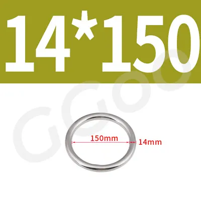 Welded Smooth Metal O Ring A2 Stainless Steel Rings 3-16mm CS / 15-150mm ID • $96.85