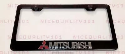 3D Mitsubishi Stainless Steel Finished License Plate Frame Rust Free • $16.95