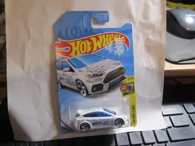 *KMART EXCLUSIVE* Hot Wheels 2018  HW Art Cars White Ford Focus RS Cornersticke • $1.80