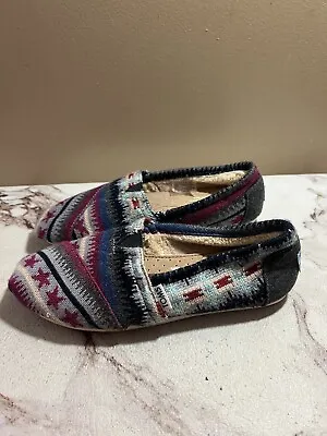 Toms Knit Tribal Print Alpargatas Women’s Shoes Size 6.5 Flats • $25