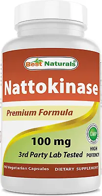 Best Naturals Nattokinase 100 Mg 90 Vcaps-|Free & Fast Shipping|US Stock • $13.30