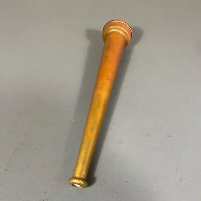 Vintage Firehouse Fire Hose Nozzle Brass Firemen Screw On - 12  • $12.80