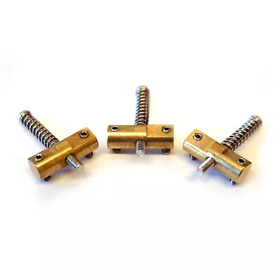 £8.99 • Buy Brass Compensated Telecaster Saddles For Tele Guitar Bridge Vintage