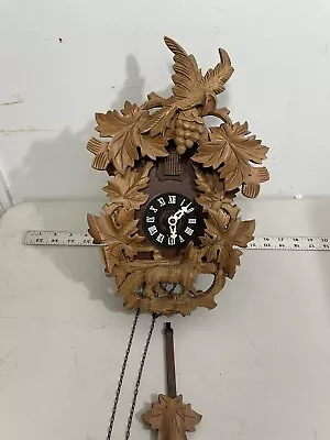 Vtg German Cuckoo Manufacturing Co. Clock Untested For Parts Or Repair • $75