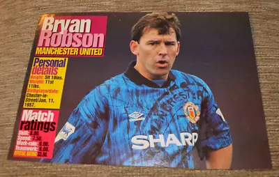 Bryan Robson Signed Magazine Photo Autograph Man Utd Manchester United B • £4.99