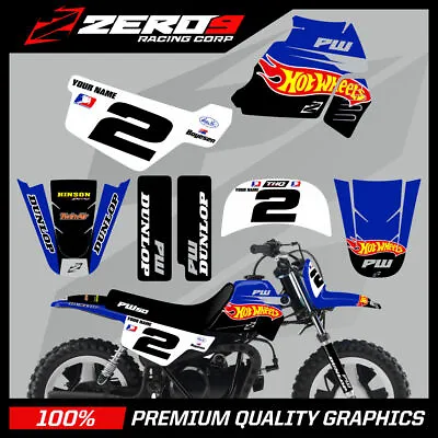 Yamaha Pw50 Graphics Kit Peewee Mx Motocross Graphics Mini Bike Hot Wheels Org • $62.11